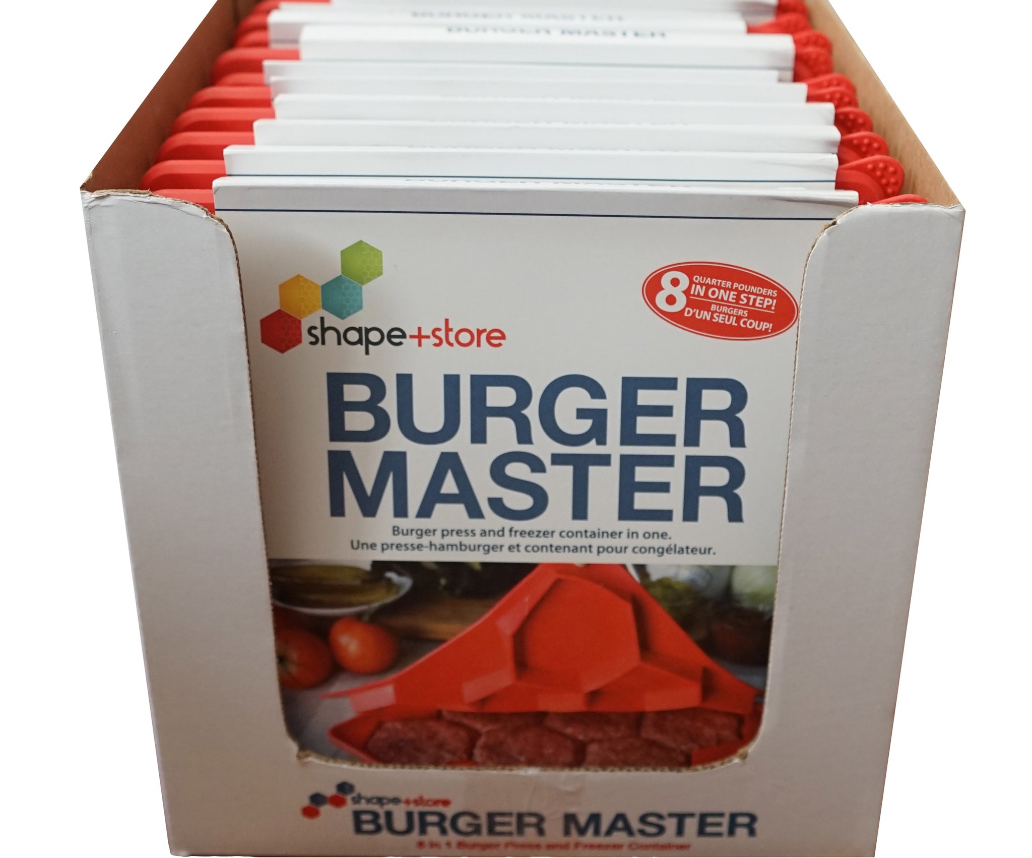 Smart Chef Silicon Burger Press 4 In 1 Half Pound Burger Shape & Store  Open Box